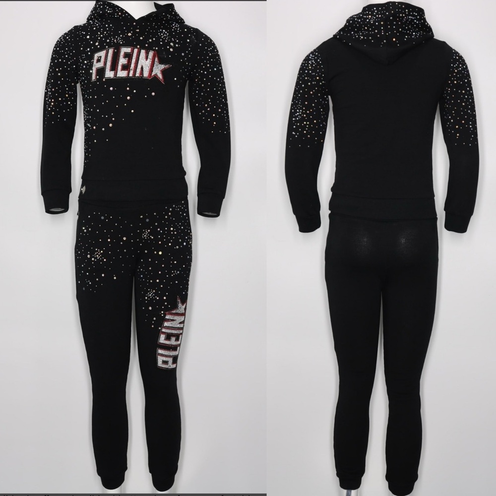 Phillip Plein Junior sparkly sports cheer set